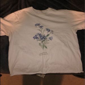 brandy melville forget me not floral shirt